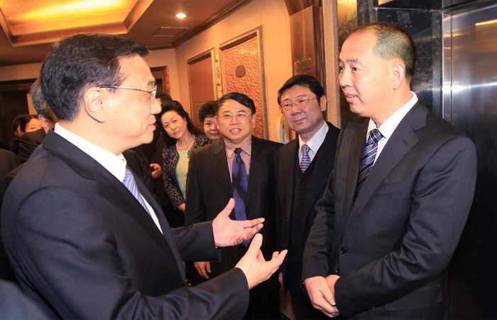 原中央政治局常委、国务院总理李克强在两会期间会见张全收董事长